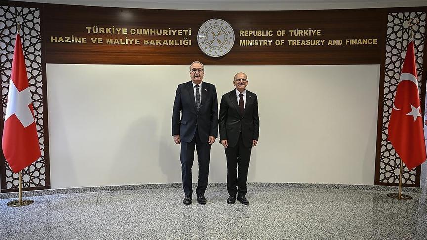 bakan simsek isvicre konfederasyonu baskan yardimcisi parmelin ile bir araya geldi YISPzVP4.jpg